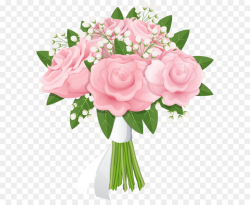 Flower bouquet Rose Pink - Rose Bouquet Free PNG Clip Art Image png ...
