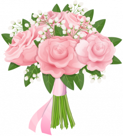 Pink Rose Bouquet Free PNG Clip Art Image | Gallery Yopriceville ...