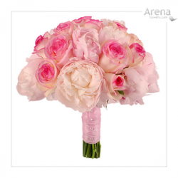 Weddings Pink And White Roses Peonies Bridal Bouquet Lg | Free ...
