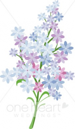 Purple Bouquet Clipart | Wedding Flower Clipart