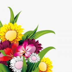 Cartoon Flowers, Flowers, Bouquet, Plant Flowers PNG Image and ...