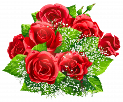 Beautiful Red Roses Decor PNG Clipart | Gallery Yopriceville - High ...