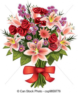 Flower Bouquets Drawing at GetDrawings.com | Free for personal use ...