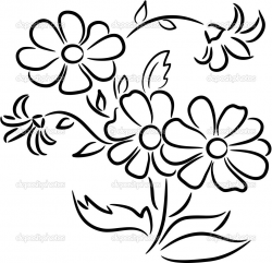 Bunch Of Flowers Drawing Bouquet Of Flowers Drawing | Clipart Panda ...