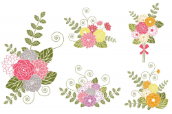 Flower Bouquets Clip Art ~ Illustrations ~ Creative Market