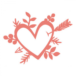 Silhouette Design Store - View Design #155248: arrow heart bouquet
