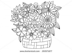 32 best Flower Bouquet Tattoo Outlines images on Pinterest | Bouquet ...