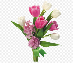 Flower bouquet Clip art - Spring Bouquet of Tulips and Hyacinths PNG ...