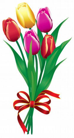 Spring Tulips Bouquet PNG Clipart Picture | Gallery Yopriceville ...