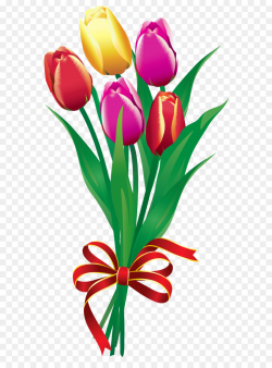 Flower bouquet Tulip Clip art - Spring Tulips Bouquet PNG Clipart ...