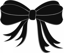 Black Bow Ribbon Clip Art at Clker.com - vector clip art online ...