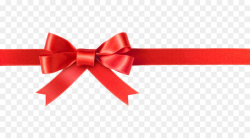 Red ribbon Christmas Gift Clip art - bowknot png download - 1600*873 ...
