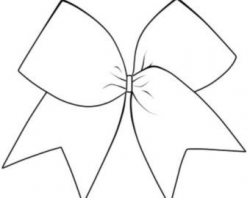Cheer Bow Outline Drawing | Turkey Disguise Ideas | Pinterest ...
