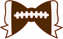 Football Bow SVG Cut File from DesignFilesBoutique on Etsy Studio