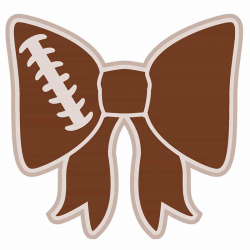 Free Football Bow Cut File - Love Paper Crafts