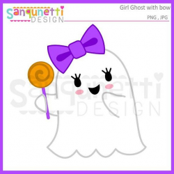 Girl Ghost clipart, Ghost clipart, halloween clipart, fall clipart ...