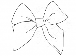 White Bow Clip Art | Coloring Page