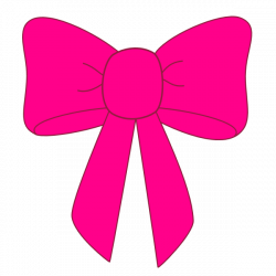 Clip Art Black And Pink Bow Clipart