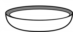 Bowl In Black And White Clip Art at Clker.com - vector clip art ...