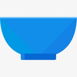 Blue Bowl, Rice Bowl, Cartoon, Blue PNG Image and Clipart for Free ...