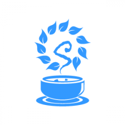 Flower Clipart - Blue Herbal Soup and a Bowl with White Background ...
