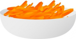 Carrot clipart bowl - Pencil and in color carrot clipart bowl