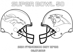 Super Bowl 50: Carolina Panthers vs. Denver Broncos coloring page ...