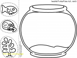 Fish Bowl Coloring Page with Fish Bowl Coloring Page Printable ...