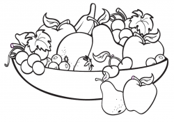 fruit bowl drawing for kids | Applique | Pinterest | Digital image ...