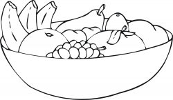 Awesome Bowl Of Fruit Coloring Pages Collection | Printable Coloring ...