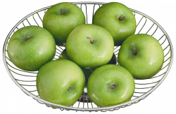 Green Apples in a Metal Bowl PNG Clipart - Best WEB Clipart