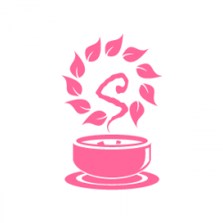 Flower Clipart - Pink Herbal Soup and a Bowl with White Background ...