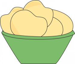 Bowl of Potato Chips Clip Art - Bowl of Potato Chips Image