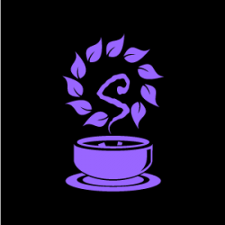Flower Clipart - Purple Herbal Soup and a Bowl with Black Background ...