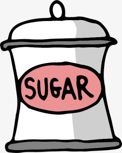 Cartoon Illustration Sugar Bowl, Cartoon, Sugar Bowl, Candy Box PNG ...