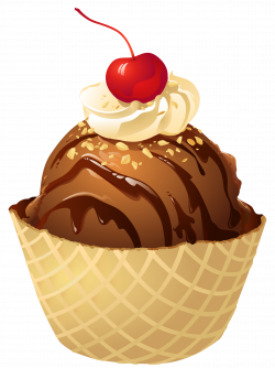 Transparent Chocolate Ice Cream Waffle Bowl PNG Picture | Gallery ...