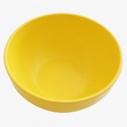 Yellow Plastic Bowl With Empty Bowl, Yellow, Plastic, Face Bowl PNG ...