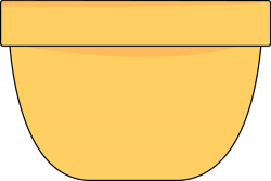 Yellow Bowl Clip Art - Yellow Bowl Image