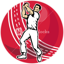 Cricket Bowler Bowling Ball Royalty-Free Stock Image - Storyblocks