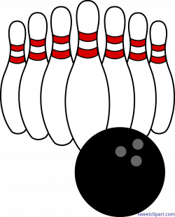 Bowling Ball And Pins Clip Art - Sweet Clip Art
