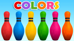 Learn Colors with Colors 3D Bowling Game | Learning Colors for ...