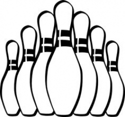 Black & White Bowling Pins and Ball | Printables | Pinterest | Clip ...
