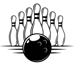 Bowling Logo #1 Ball Pins Setup Sports Bowl Game Logo .SVG .EPS .PNG ...
