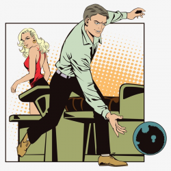 Bowling Men And Women, Movement, Leisure, Bowling PNG Image and ...