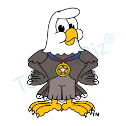 Bald Eagle Mascot | Bald Eagle - Medal Clip Art Illustration