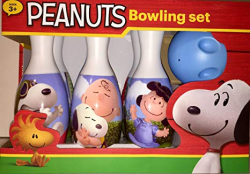 Amazon.com: Snoopy Peanuts Bowling Set Rare Ages 3+ Includes 6 Pins ...