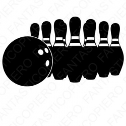 Bowling SVG files for Silhouette Cameo and Cricut.