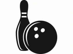 Bowling Logo 4 Ball Pin Sports Bowl Game Logo .SVG .EPS .PNG