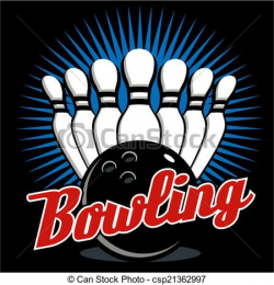 Bowling clipart graphic icon - Clipart Collection | Vector bowling ...