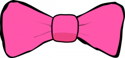 Pink Bow With Black Trim Clip Art at Clker.com - vector clip art ...